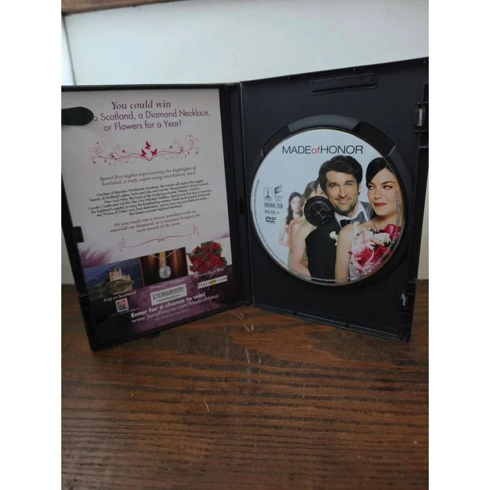 Made of Honor DVD Patrick Dempsey Michelle Monaghan With Slipcover Sleeve